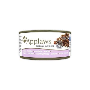 Applaws Natural Cat Food Wet Kitten Foods Sardines With Rice - 70G (Pack Of 24)