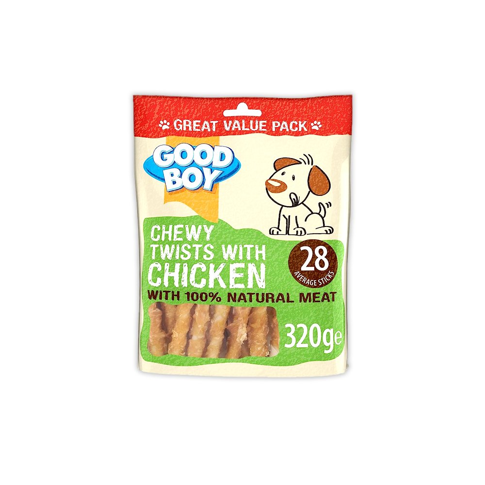 Armitage Chewy Chicken Twists For Dogs  - 320G
