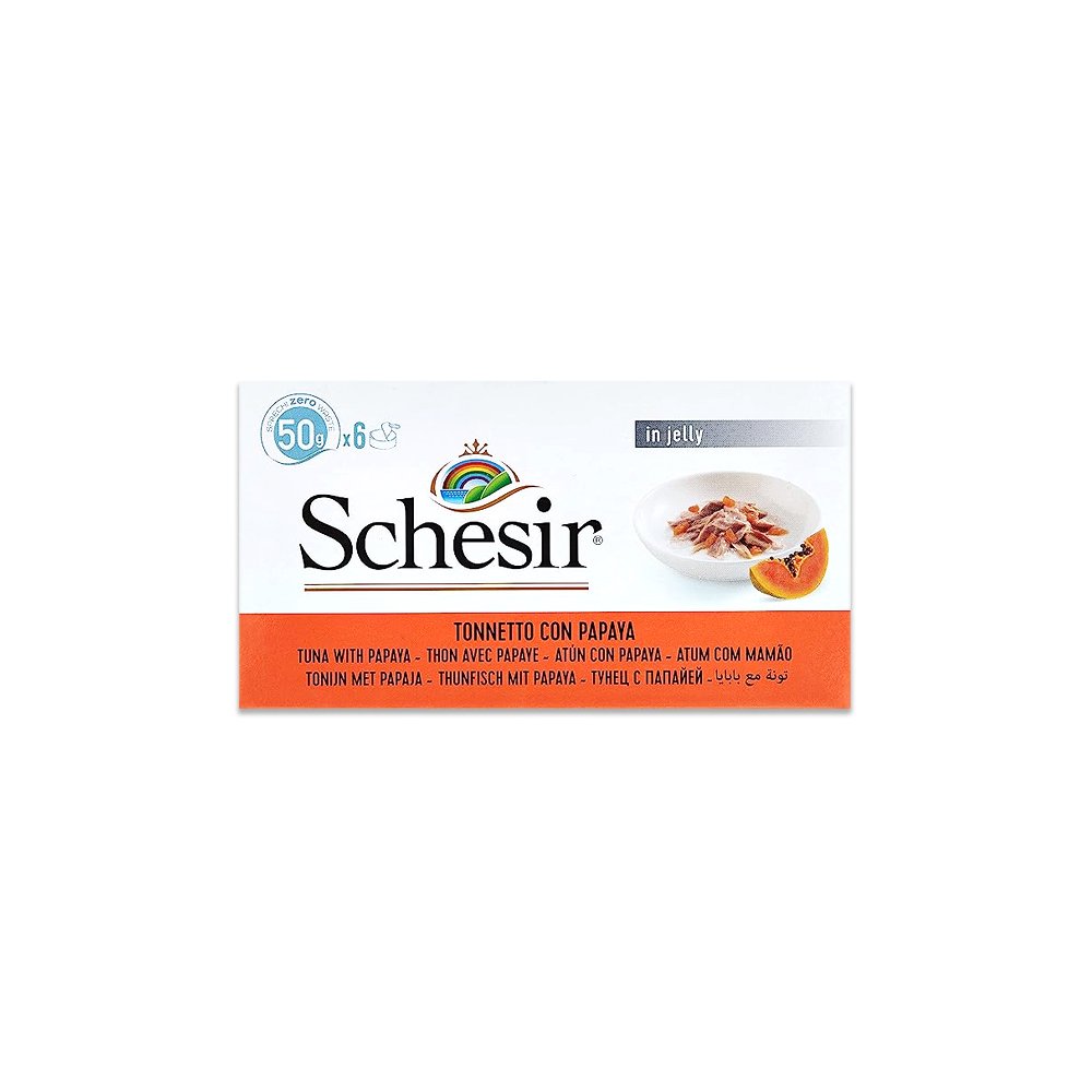 Schesir Cat MultiPACK Can Tuna With Papaya - (6X50G)