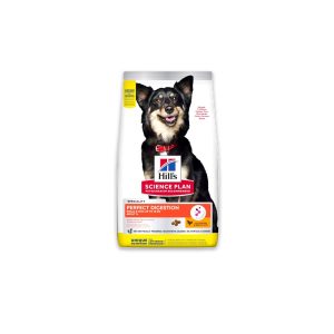 HillS Science Plan Perfect Digestion Small & Mini Adult 1+ Dog Food With Chicken Brown Rice - 1.5 KG