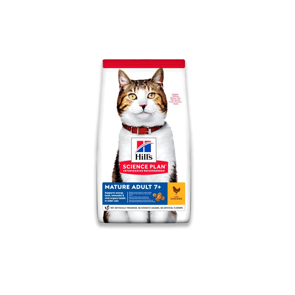 Hill'S Science Plan Mature Adult 7+ Cat Food With Chicken - 1.5 KG