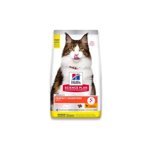 Hills Science Plan Perfect Digestion Adult 1+ Cat Food With Chicken & Brown Rice - 1.5 KG
