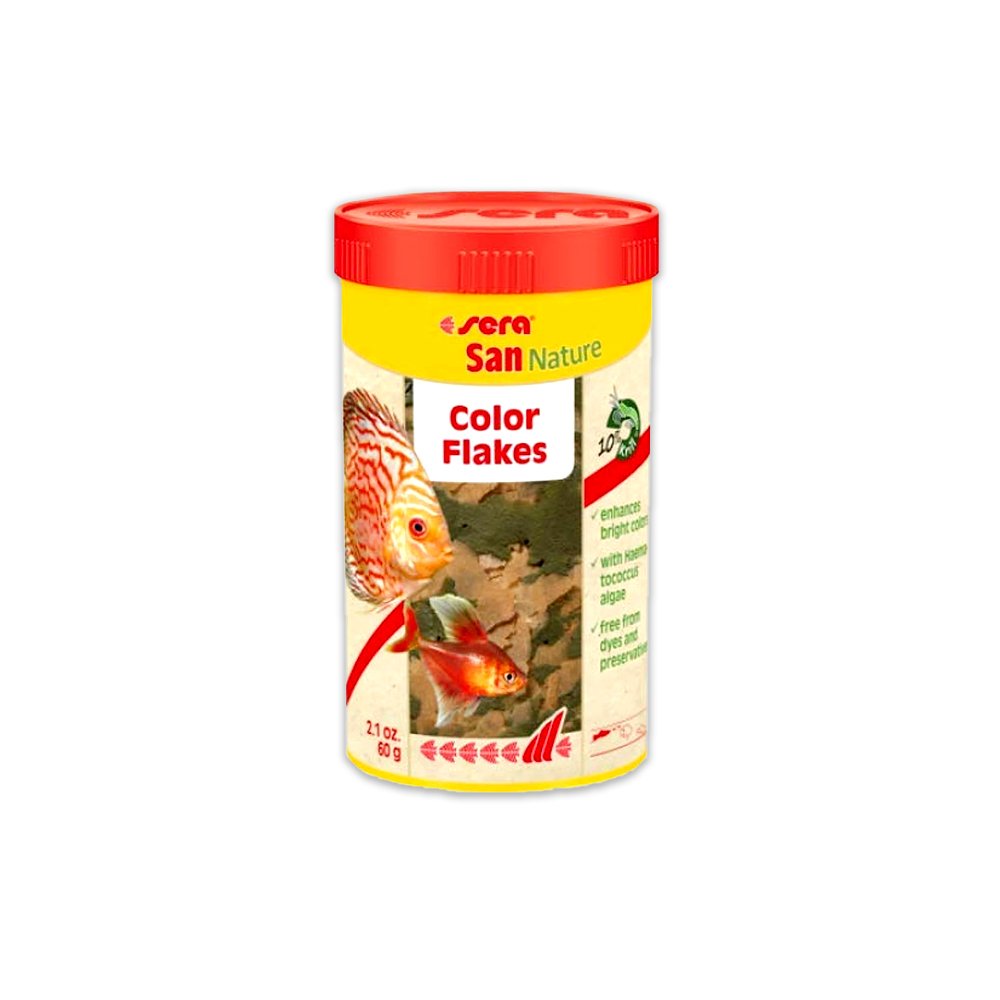 Sera Color Flakes Fish Food San Nature - 250ML(60G)