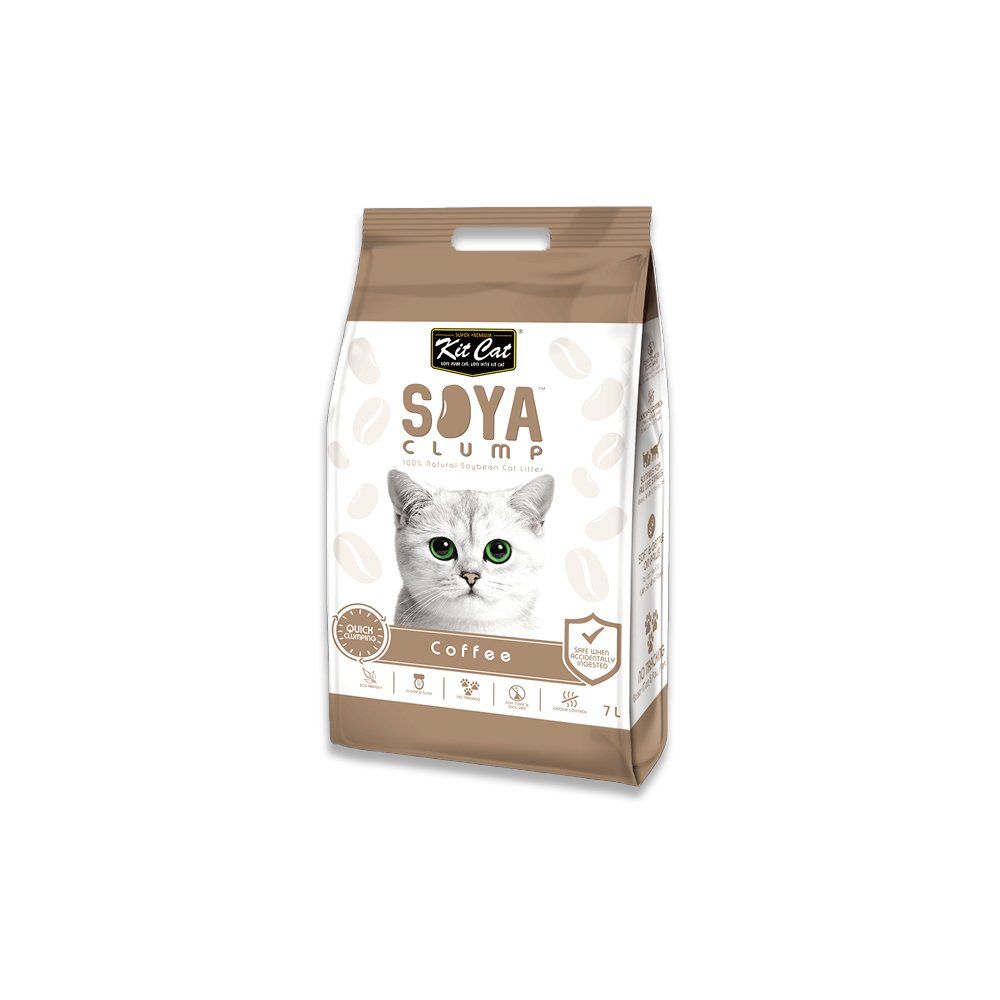 Kit Cat Soya Clump Litter Coffee - 7L