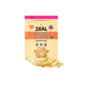 Zeal Free Range Naturals Venison Ears Dog Treats - 125G
