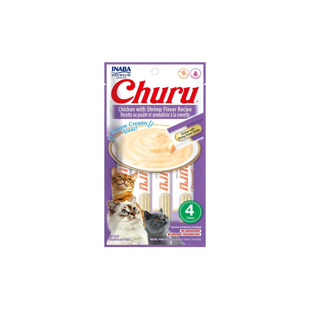 Inaba Churu Chicken With Shrimp Flavor Recipe - 56G
