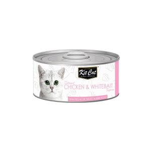 Kit Cat Deboned Chicken And Whitebait Toppers Canned Cat Food - 80G
