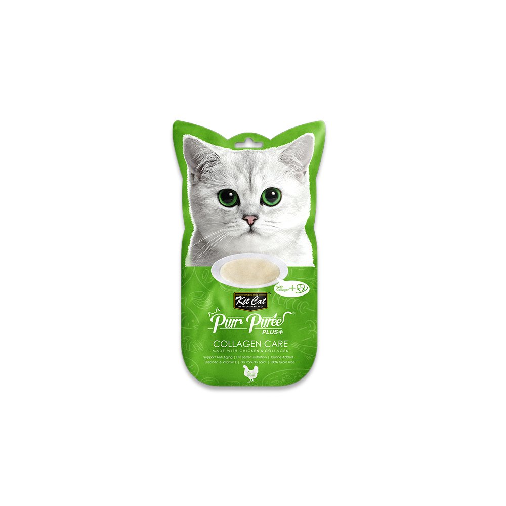Kitcat Purr Puree Plus Collagen Care Chicken