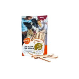 Duvo Chicken And Fish Strips Dog Snack - 80G
