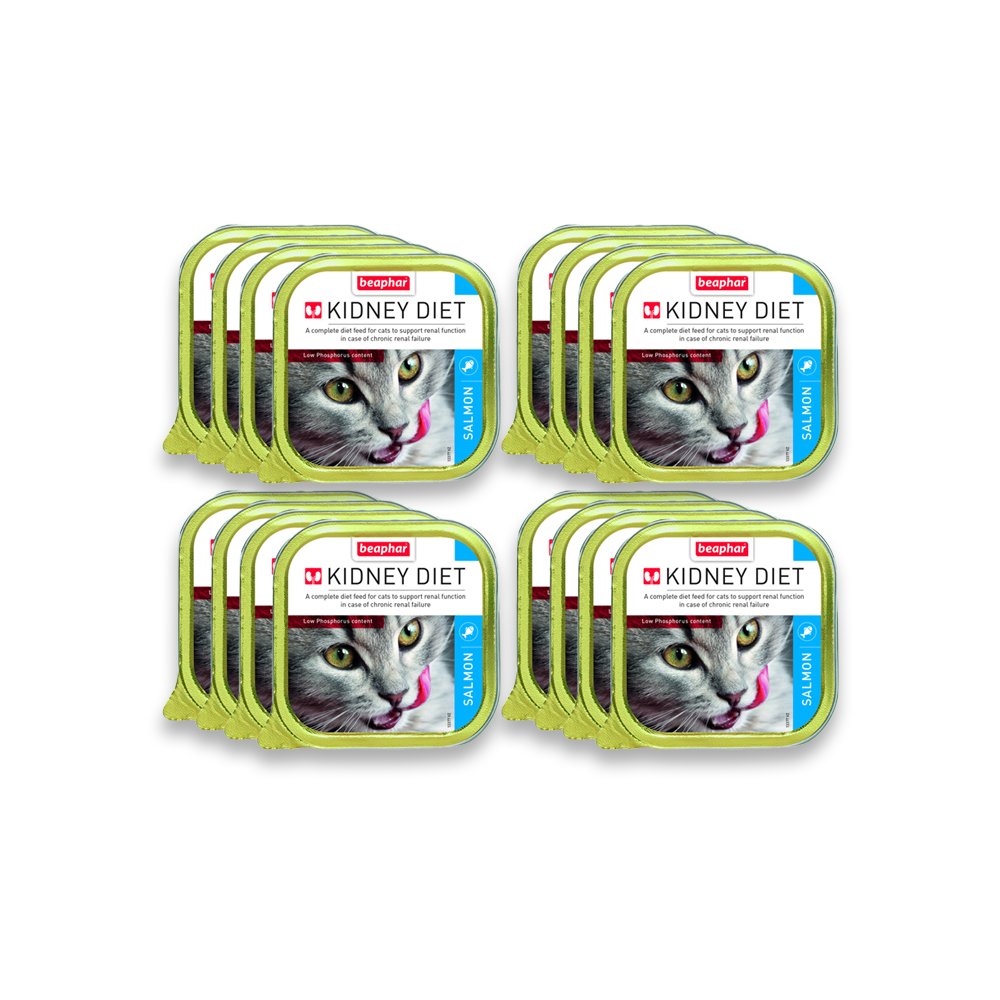 Beaphar Wet Food Kidney Salmon - (16PC X 100G)