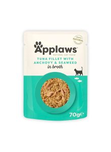 Applaws Tuna Fillet With Anchovy And Seaweed In Broth - 70GM