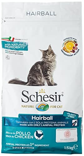 Scehsir Cat Dry Food Hairball With ChickenFor Adult Long Coat Cats  -15 KG