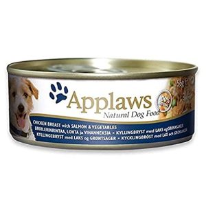Applaws Natural Cat Food Chicken With Salmon - 156G Tin Pack Of 12