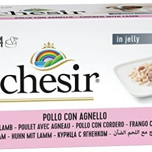 Schesir Dog Multi PACK Chicken Fillets With LambWet Food In Jelly For Dogs 4X85G