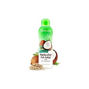 Tropiclean  Medicated Itch Relief Cat & Dog Shampoo Oatmeal And Tea Tree - 355ML